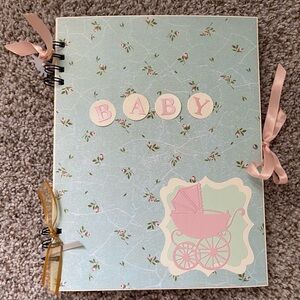 Baby girl Scrapbook/Album Handmade, album baby girl, baby girl book, Personalize